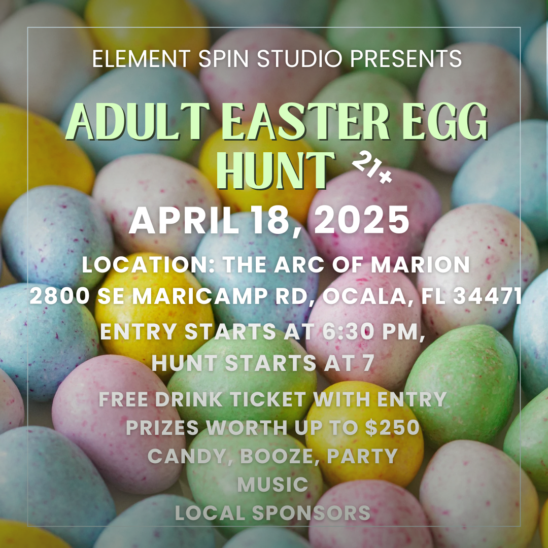Element Spin Studio Presents Adult Easter Egg Hunt - 93.7 K COUNTRY