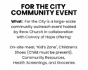 For the City Community Event