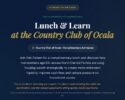 Lunch & Learn at the Country Club of Ocala