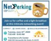 Event flyer for NetPerking networking with a coffee mug logo; June 16, 2026, 7:30–9:00 AM at Transitions Life Center, Ocala, FL.