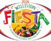 Williston Fiesta 2026 logo promoting Hispanic Heritage Month with colorful letters and dancers at the center.